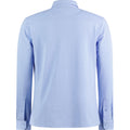 Light Heather Blue - Back - Kustom Kit Mens Superwash 60°C Tailored Long-Sleeved Shirt