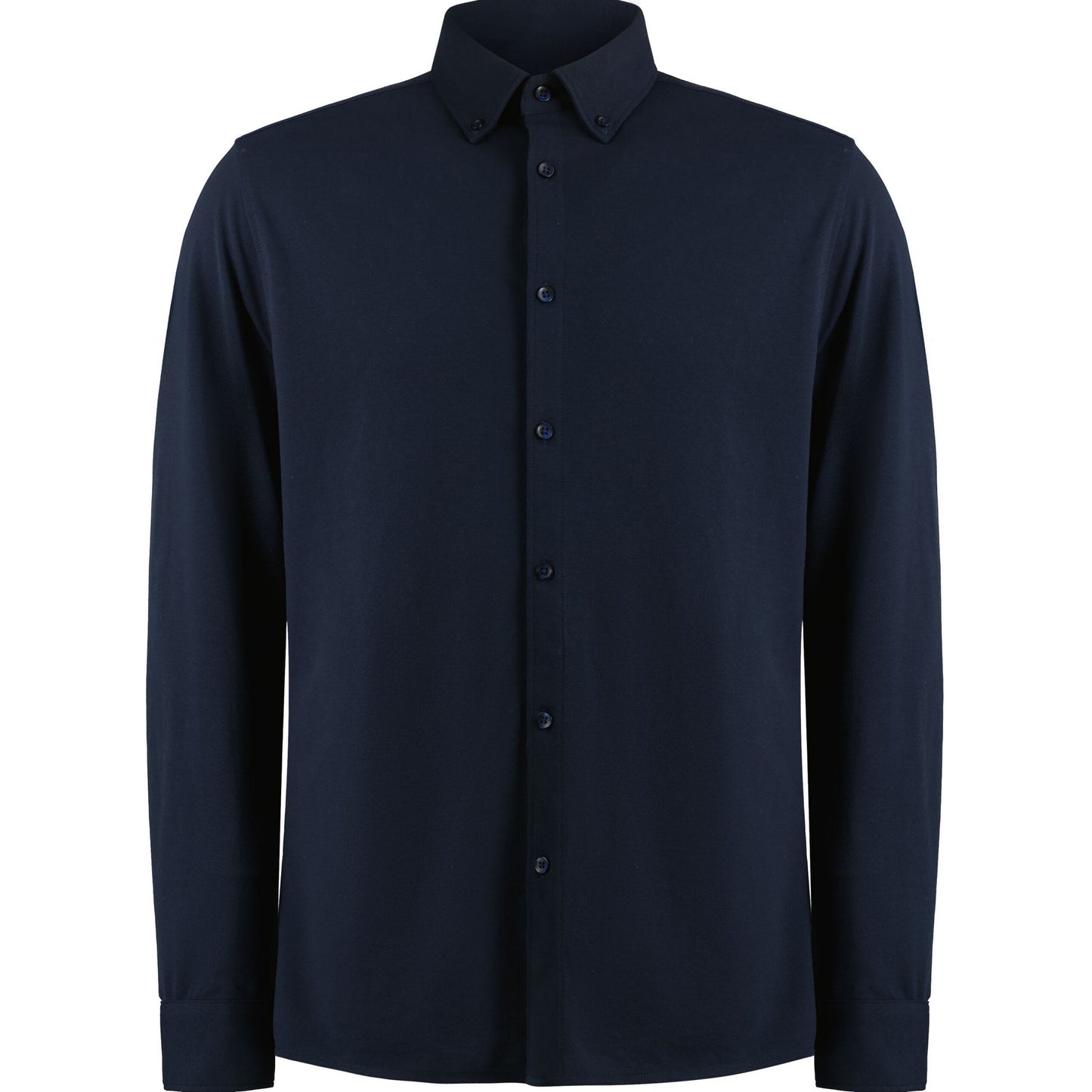 Navy - Front - Kustom Kit Mens Superwash 60°C Tailored Long-Sleeved Shirt