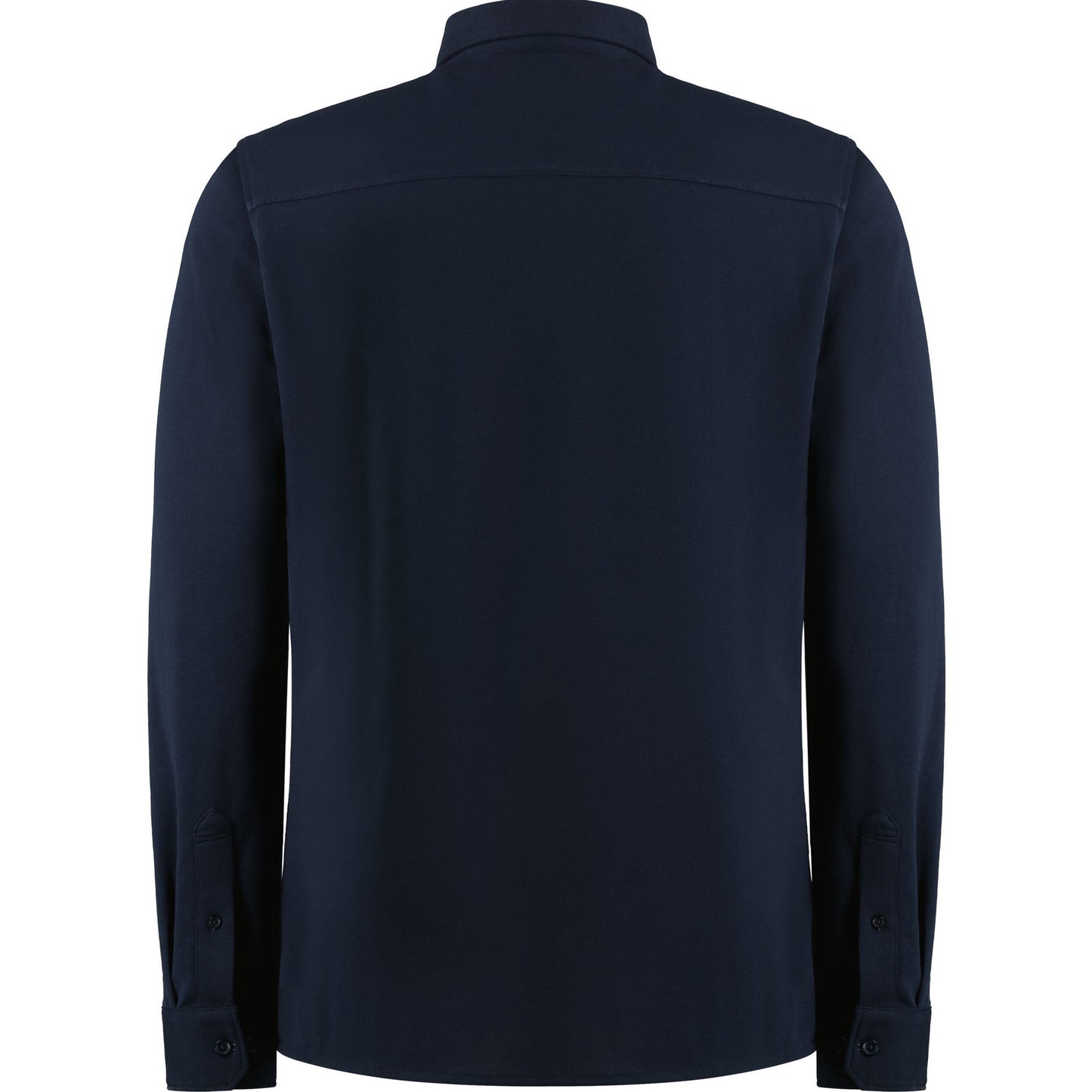 Navy - Back - Kustom Kit Mens Superwash 60°C Tailored Long-Sleeved Shirt