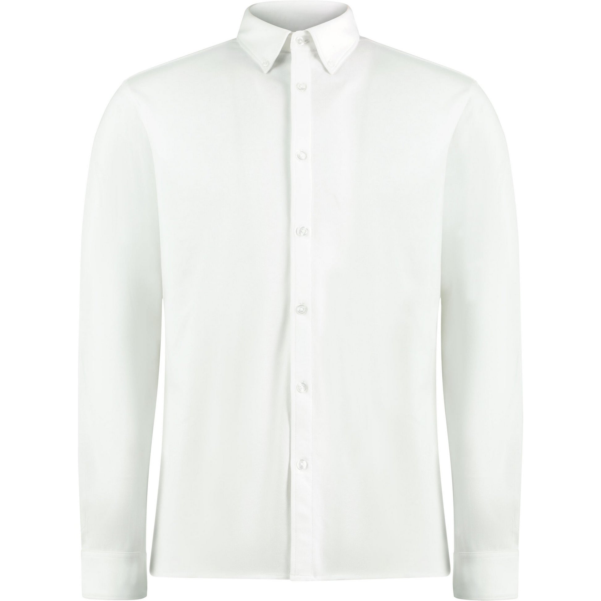 White - Front - Kustom Kit Mens Superwash 60°C Tailored Long-Sleeved Shirt