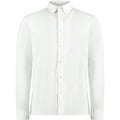 White - Front - Kustom Kit Mens Superwash 60°C Tailored Long-Sleeved Shirt