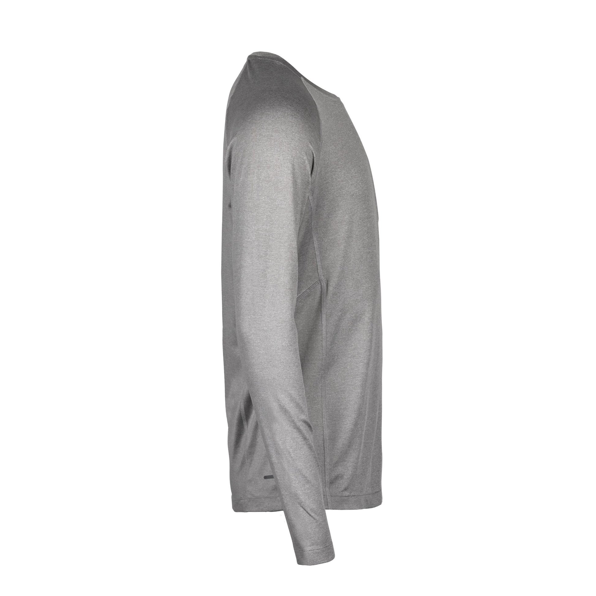 Grey Melange - Lifestyle - Tee Jays Mens CoolDry Long-Sleeved Crop T-Shirt
