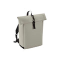 Clay - Front - Bagbase Roll Top PU Backpack