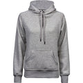 Heather Grey - Front - Tee Jays Womens-Ladies Hooded Sweatshirt