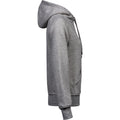 Heather Grey - Side - Tee Jays Womens-Ladies Hooded Sweatshirt