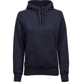 Navy - Front - Tee Jays Womens-Ladies Hooded Sweatshirt