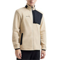 Ecru-Black - Side - Craft Mens ADV Explore Pile Fleece Jacket