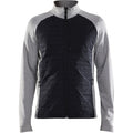 Grey Melange-Black - Front - Craft Mens ADV Unify Hybrid Jacket