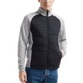Grey Melange-Black - Side - Craft Mens ADV Unify Hybrid Jacket