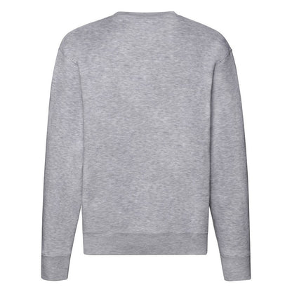 Heather Grey - Back - Fruit of the Loom Mens Premium Set-in Sweatshirt
