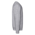 Heather Grey - Side - Fruit of the Loom Mens Premium Set-in Sweatshirt