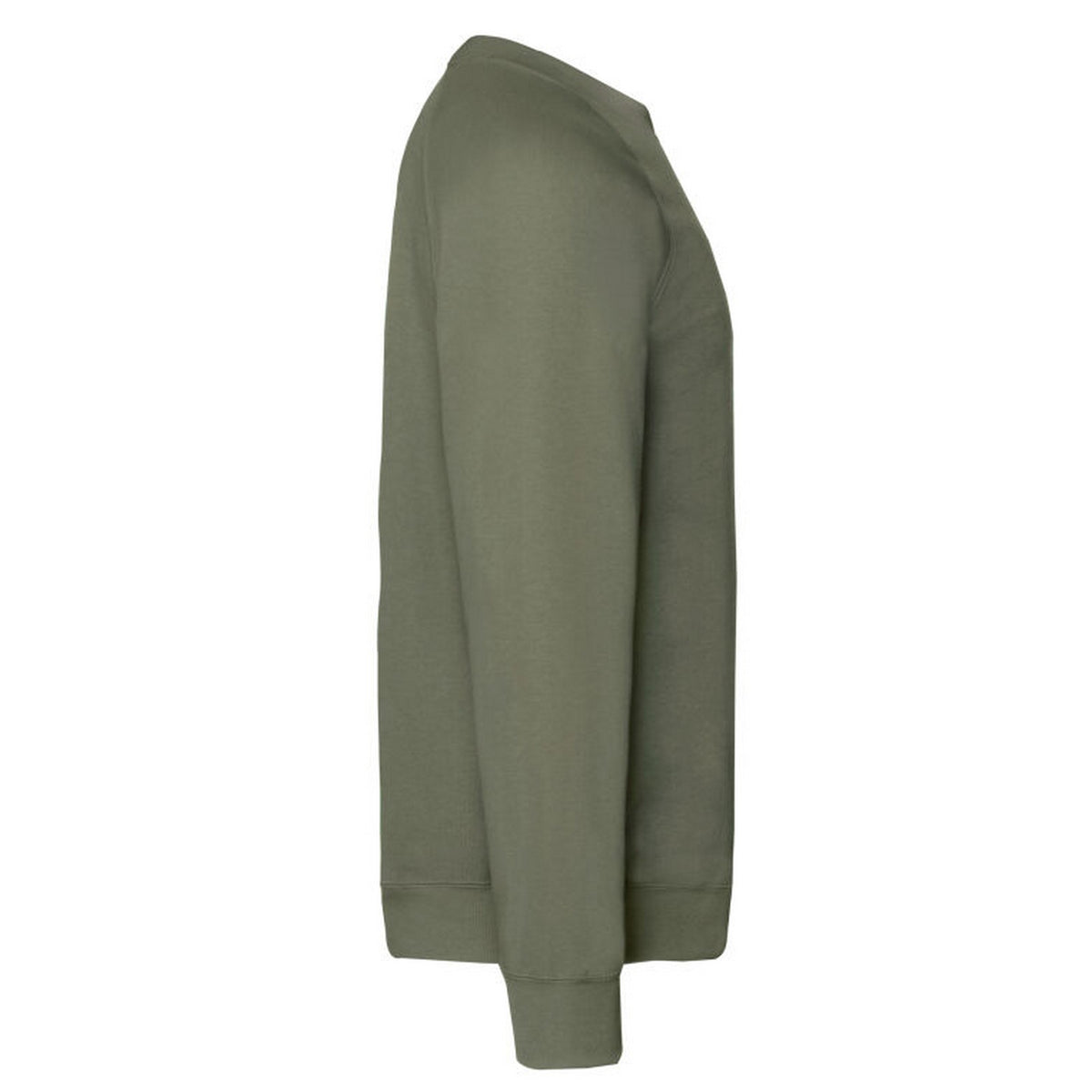 Classic Olive - Side - Fruit of the Loom Mens Premium Set-in Sweatshirt