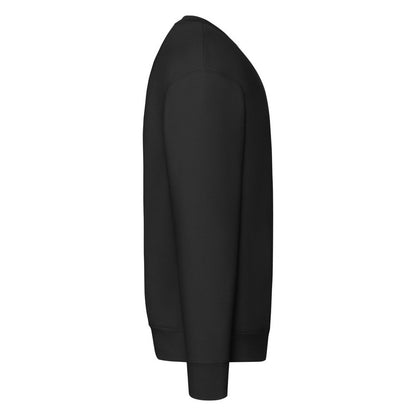 Black - Side - Fruit Of The Loom Mens Premium Set-in Sweatshirt