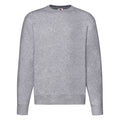 Heather Grey - Front - Fruit of the Loom Mens Premium Set-in Sweatshirt