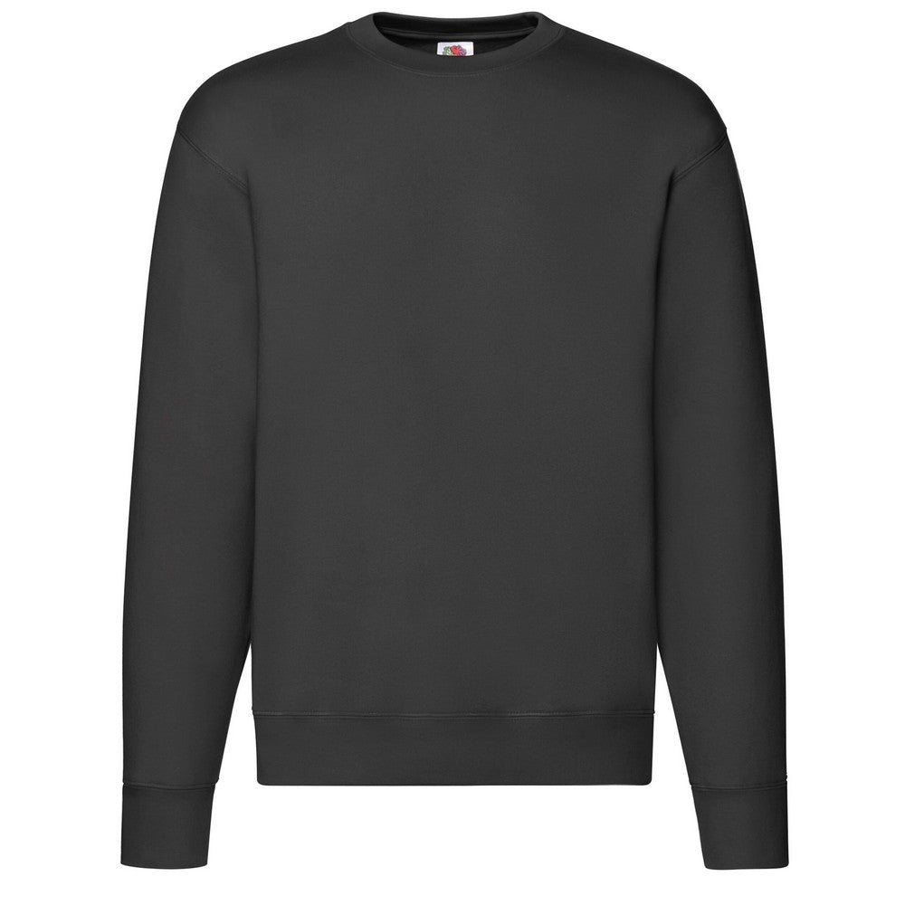 Black - Front - Fruit Of The Loom Mens Premium Set-in Sweatshirt