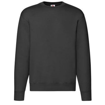 Black - Front - Fruit Of The Loom Mens Premium Set-in Sweatshirt