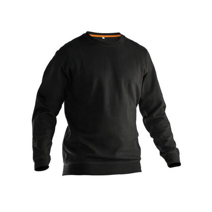 Black - Front - Jobman Mens Two Tone Sweatshirt