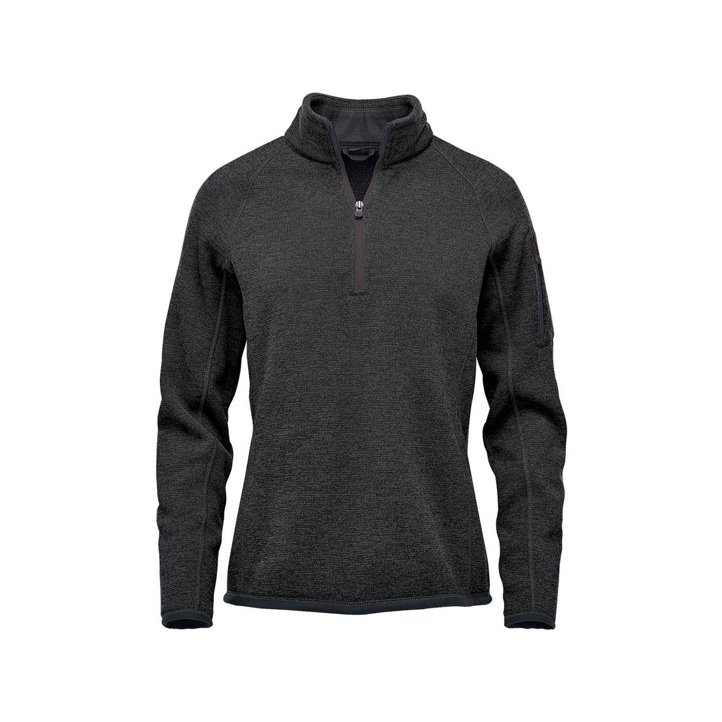 Black Heather - Front - Stormtech Womens-Ladies Avalanche Pure Earth Quarter Zip Pullover