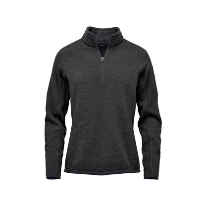 Black Heather - Front - Stormtech Womens-Ladies Avalanche Pure Earth Quarter Zip Pullover