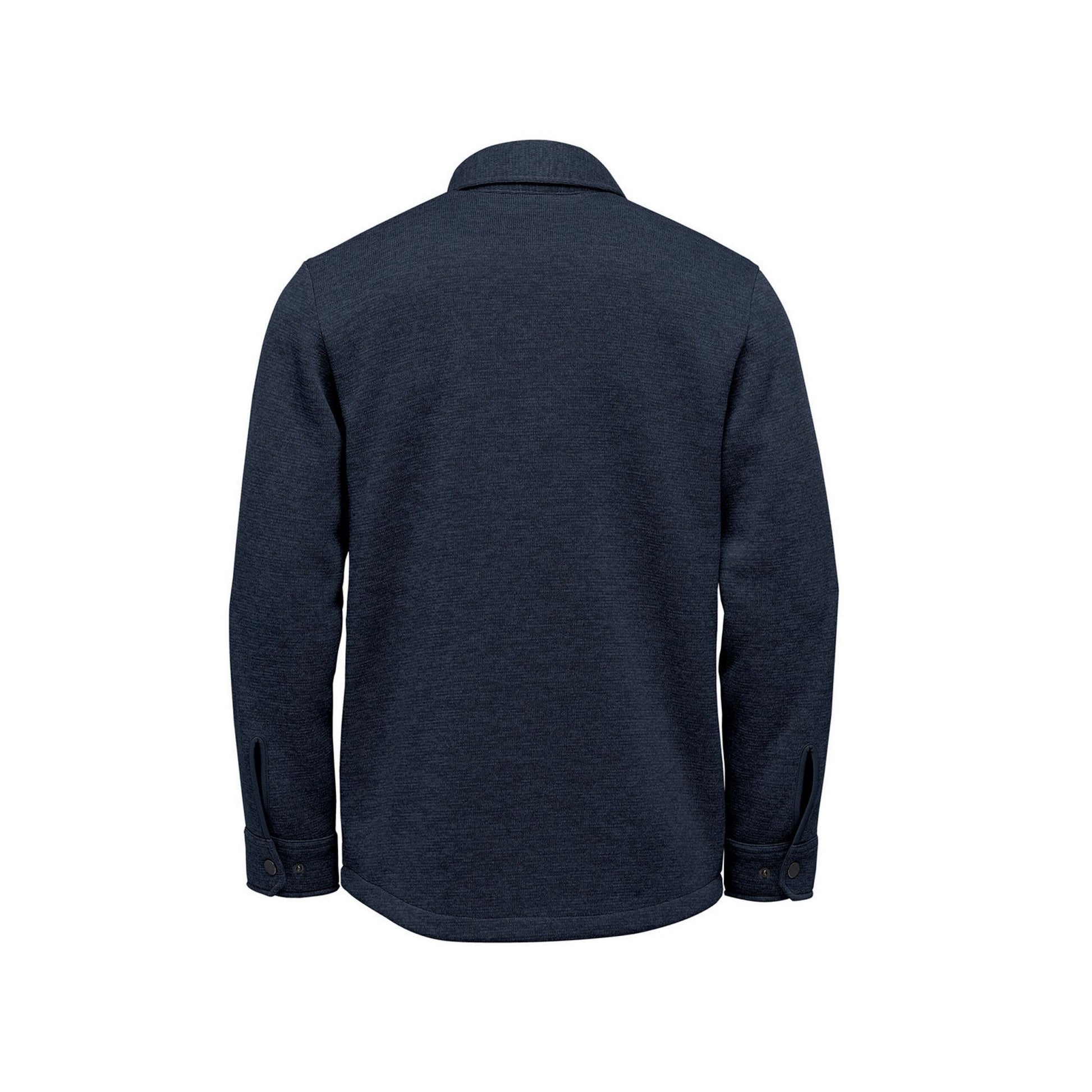 Navy Heather - Back - Stormtech Mens Avalanche Fleece Shirt