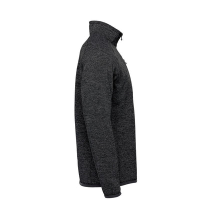 Black Heather - Side - Stormtech Mens Avalanche Quarter Zip Pullover