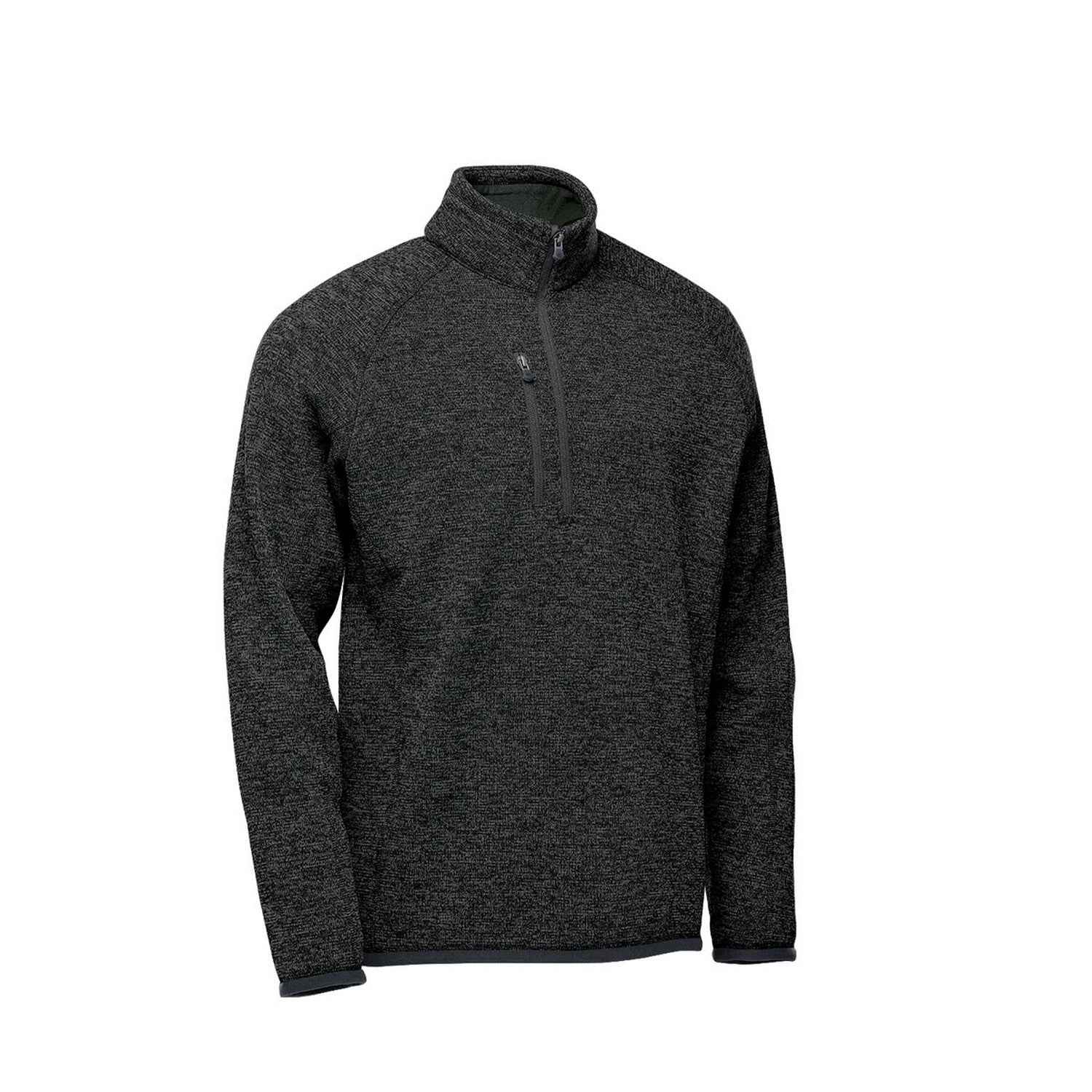 Black Heather - Pack Shot - Stormtech Mens Avalanche Quarter Zip Pullover