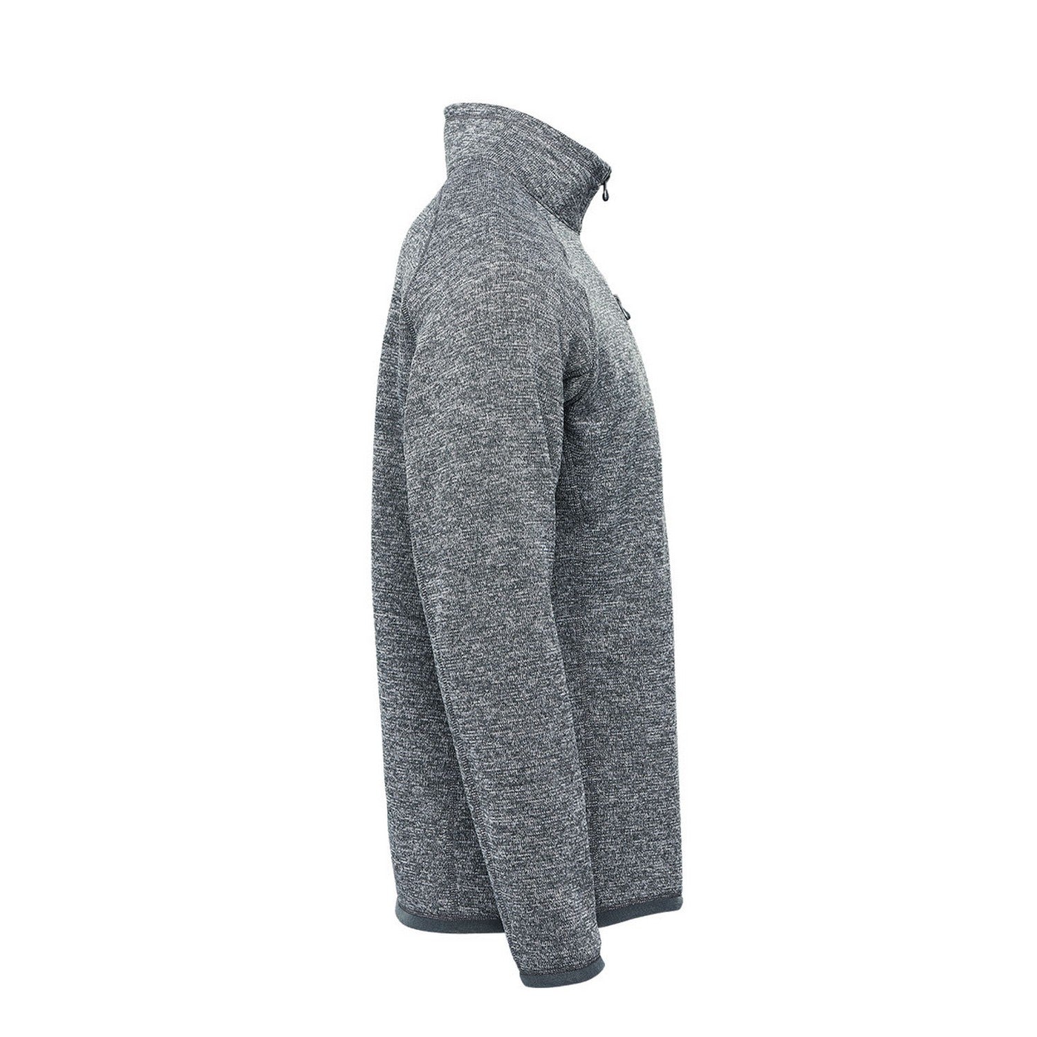 Granite Heather - Side - Stormtech Mens Avalanche Quarter Zip Pullover