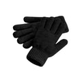 Black Marl - Front - Beechfield Cosy Ribbed Cuff Gloves
