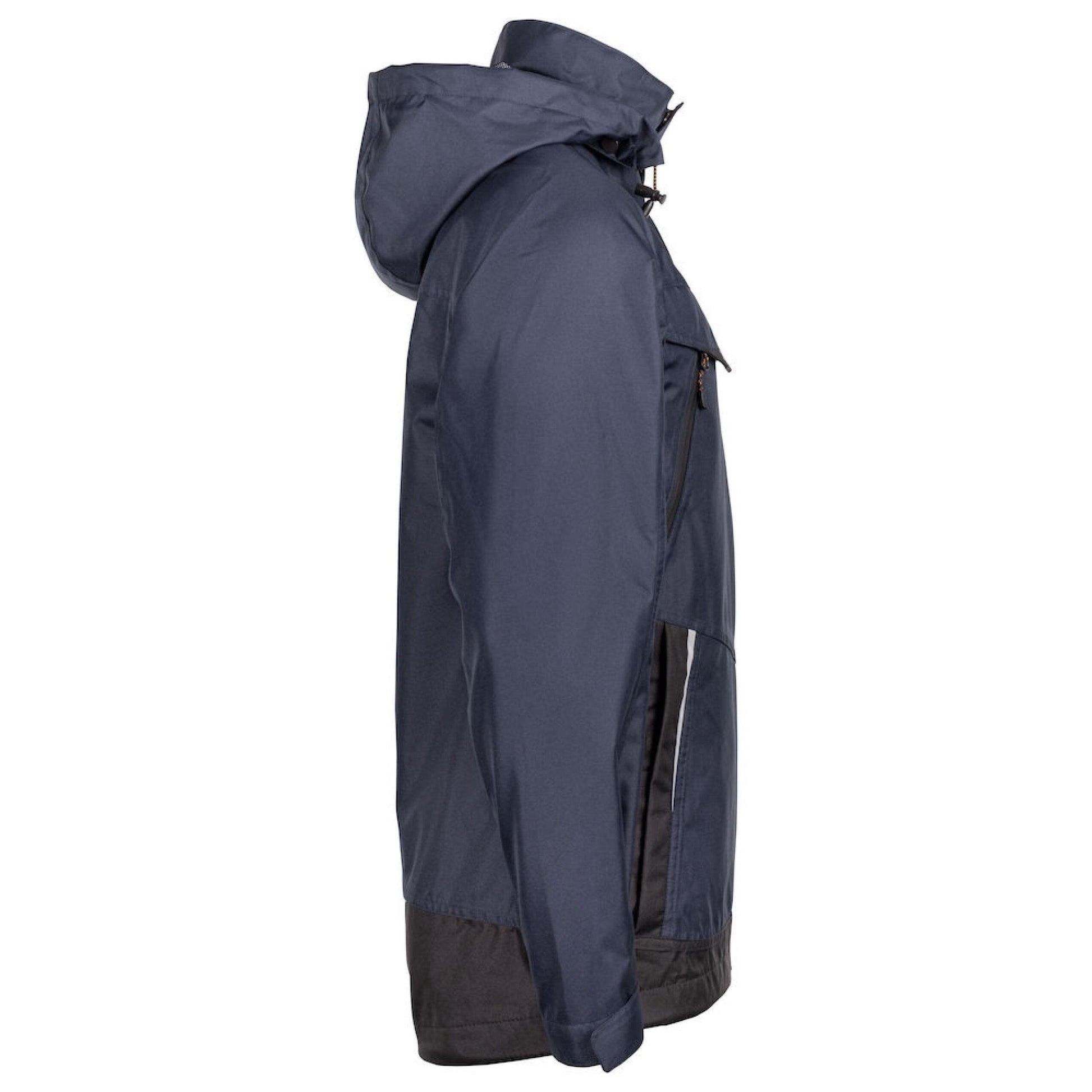 Navy-Black - Side - Jobman Mens Shell Jacket