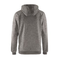 Dark Grey Melange - Back - Craft Mens ADV Unify Full Zip Hooded Jacket