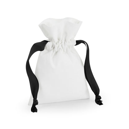Soft White-Black - Back - Westford Mill Cotton Bag