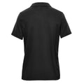 Black - Back - Stormtech Womens-Ladies Camino Performance Short-Sleeved Polo Shirt