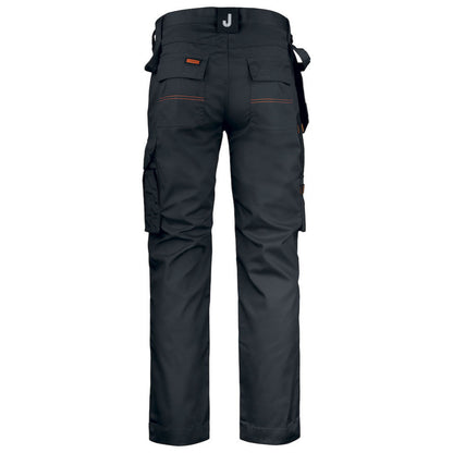 Black - Back - Jobman Mens Craftsman Work Trousers