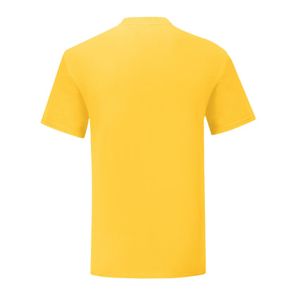 Sunflower - Back - Fruit Of The Loom Mens Iconic Premium Ringspun Cotton T-Shirt