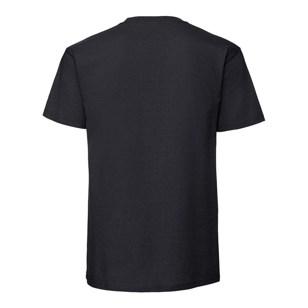 Black - Back - Fruit Of The Loom Mens Iconic Premium Ringspun Cotton T-Shirt