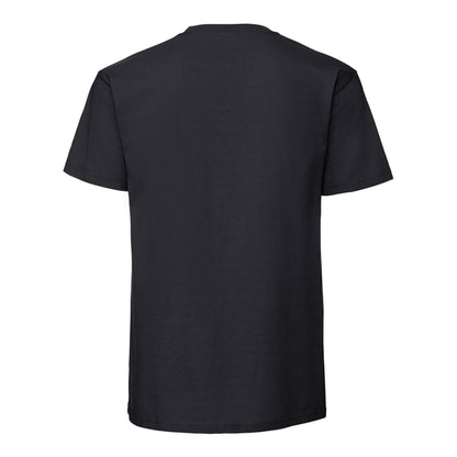 Black - Back - Fruit Of The Loom Mens Iconic Premium Ringspun Cotton T-Shirt
