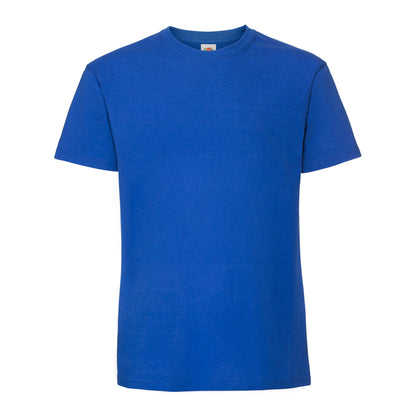Royal Blue - Front - Fruit Of The Loom Mens Iconic Premium Ringspun Cotton T-Shirt