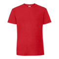 Red - Front - Fruit of the Loom Mens Iconic Premium Ringspun Cotton T-Shirt