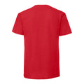 Red - Back - Fruit of the Loom Mens Iconic Premium Ringspun Cotton T-Shirt