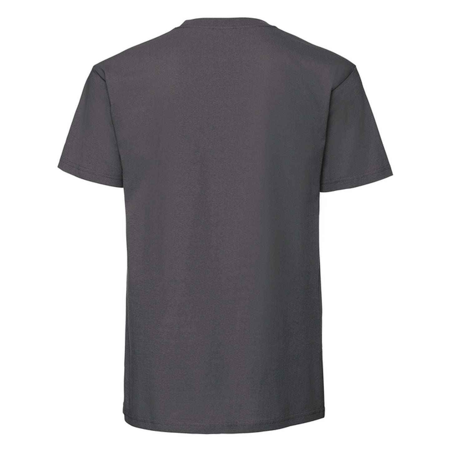 Light Graphite - Back - Fruit Of The Loom Mens Iconic Premium Ringspun Cotton T-Shirt