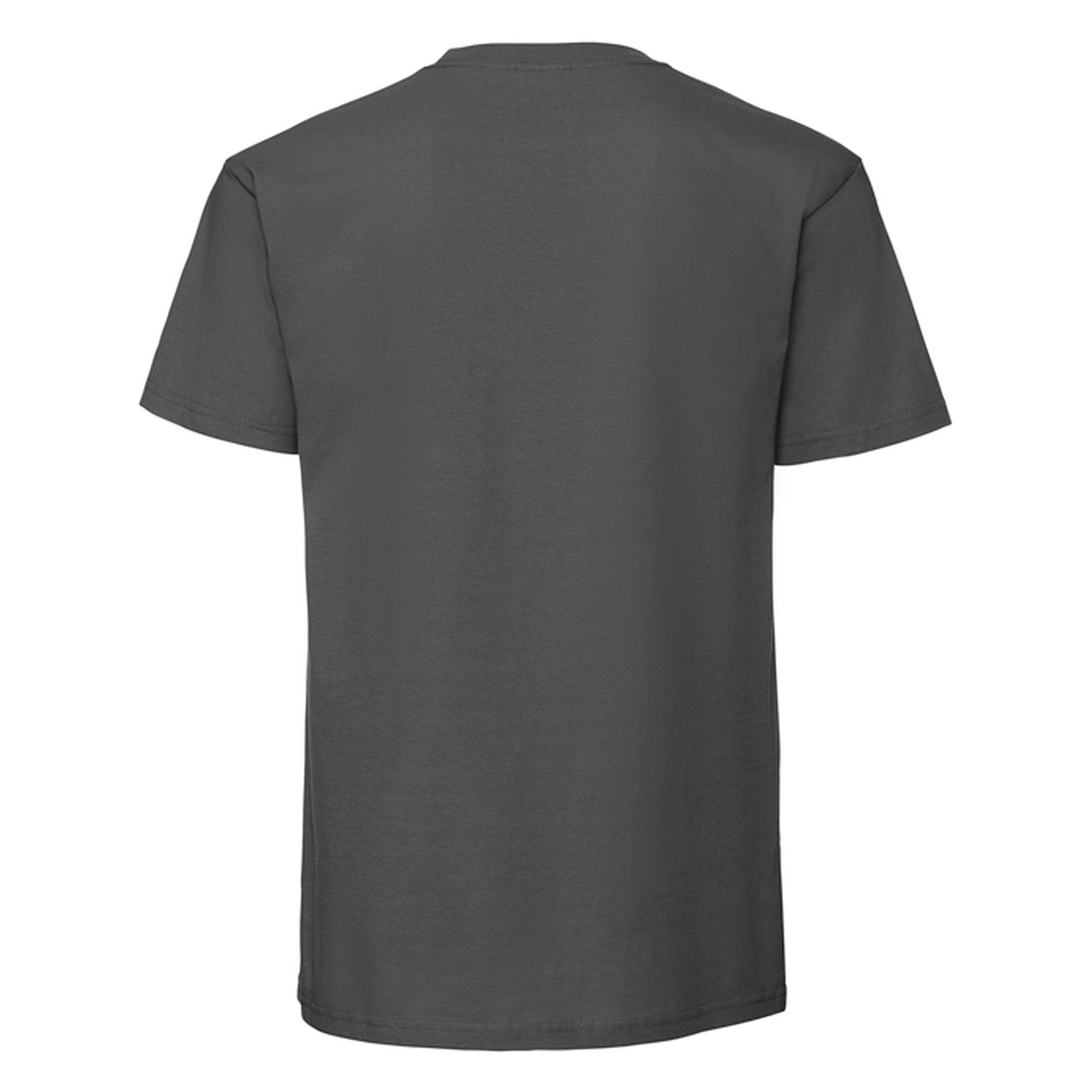 Light Graphite - Back - Fruit Of The Loom Mens Iconic Premium Ringspun Cotton T-Shirt