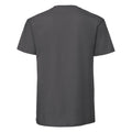 Light Graphite - Back - Fruit of the Loom Mens Iconic Premium Ringspun Cotton T-Shirt