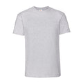 Heather Grey - Front - Fruit of the Loom Mens Iconic Premium Ringspun Cotton T-Shirt