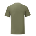 Classic Olive - Back - Fruit of the Loom Mens Iconic Premium Ringspun Cotton T-Shirt