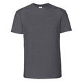 Dark Heather - Front - Fruit of the Loom Mens Iconic Premium Ringspun Cotton T-Shirt