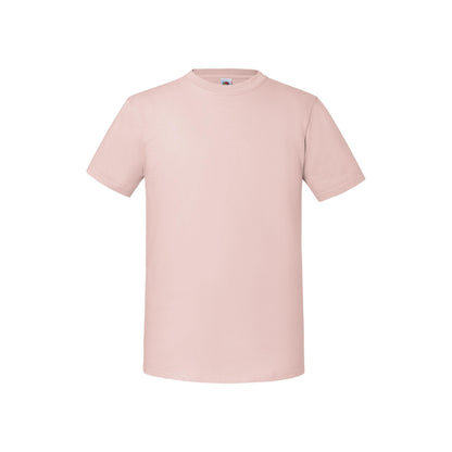 Powder Rose - Front - Fruit Of The Loom Mens Iconic Premium Ringspun Cotton T-Shirt