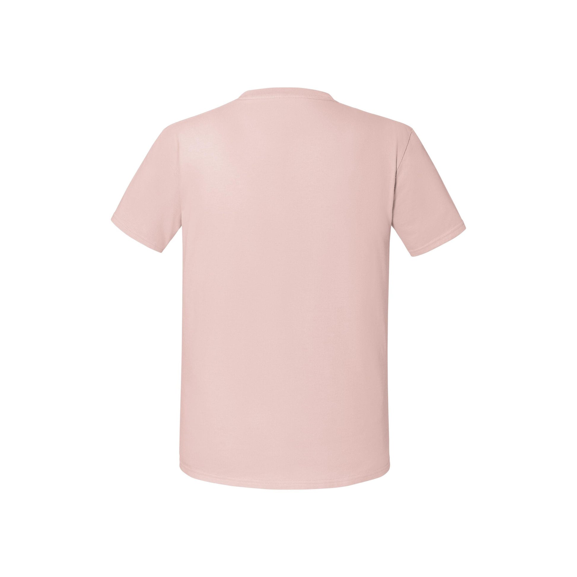 Powder Rose - Back - Fruit Of The Loom Mens Iconic Premium Ringspun Cotton T-Shirt
