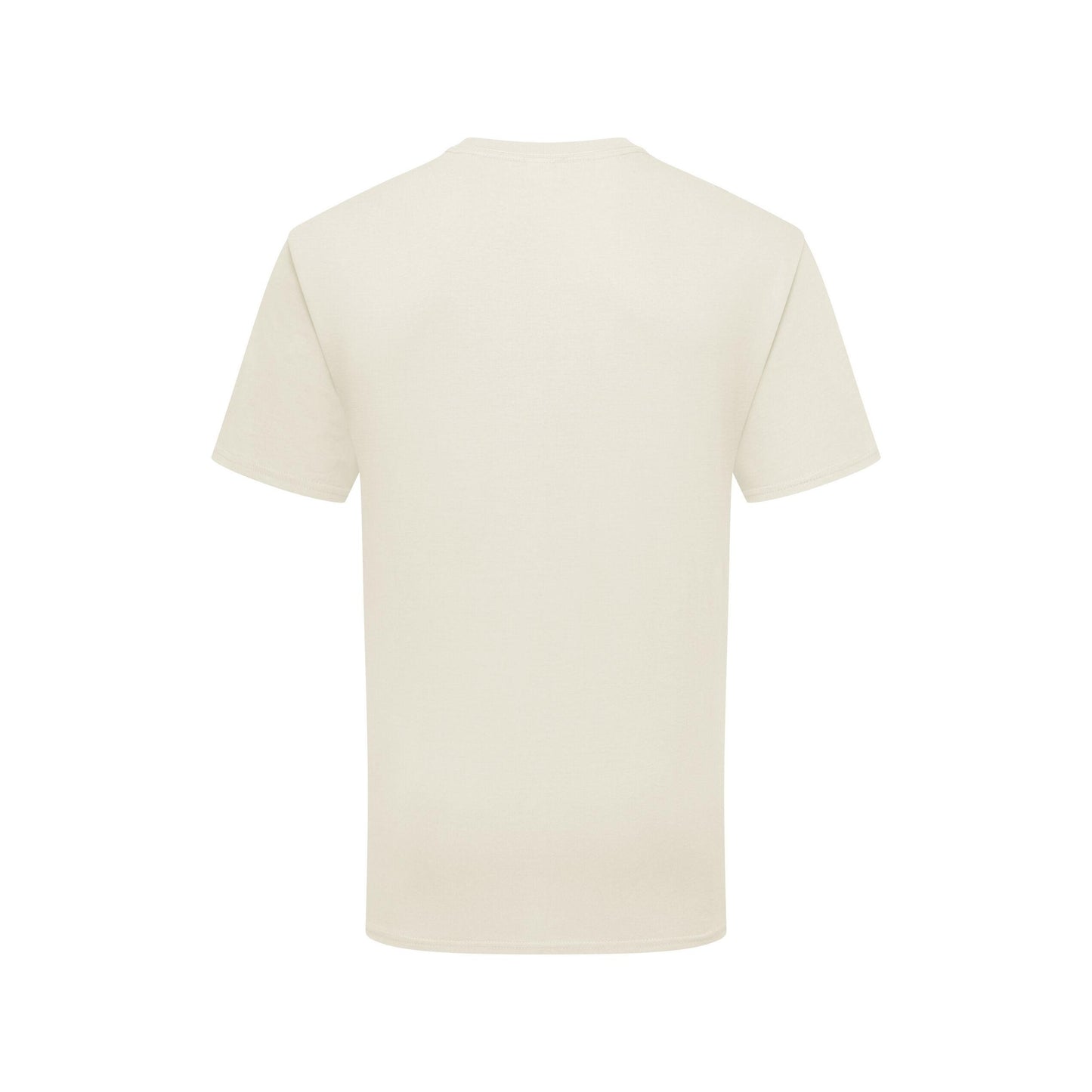 Natural - Back - Fruit Of The Loom Mens Iconic Premium Ringspun Cotton T-Shirt