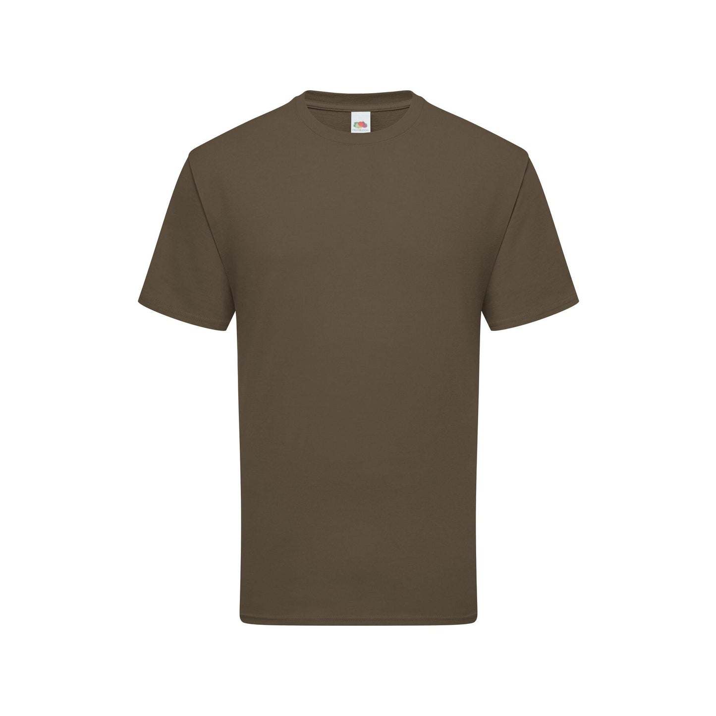 Truffle Brown - Front - Fruit Of The Loom Mens Iconic Premium Ringspun Cotton T-Shirt