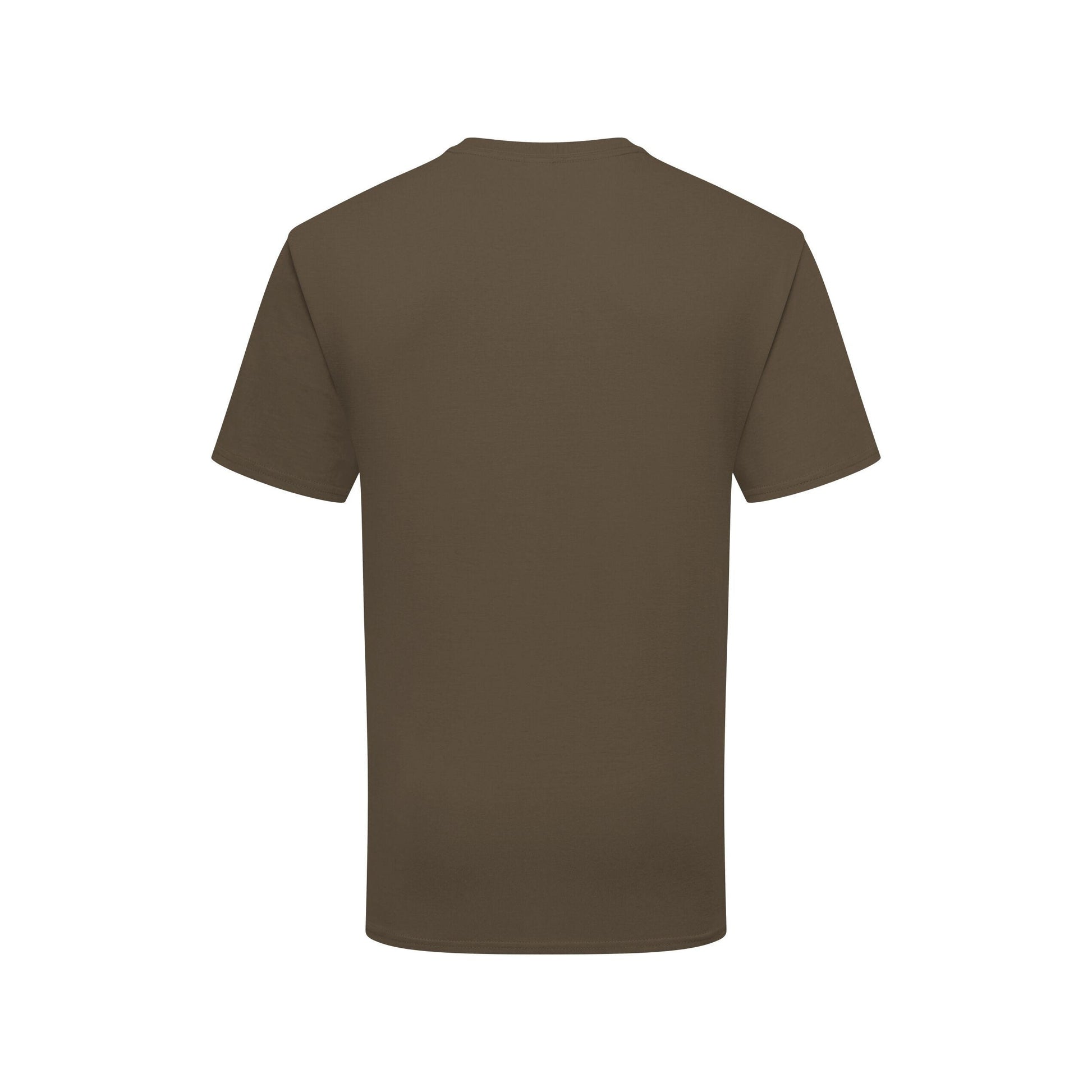 Truffle Brown - Back - Fruit Of The Loom Mens Iconic Premium Ringspun Cotton T-Shirt